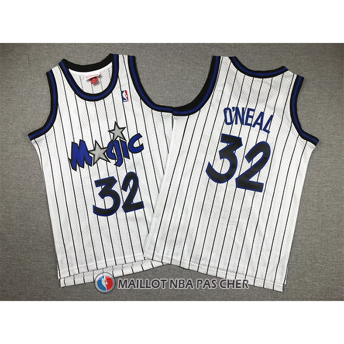 Maillot Enfant Orlando Magic Shaquille O'neal NO 32 Mitchell & Ness 1993-94 Blanc
